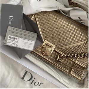 Christian Dior Diorama Metallic Crossbody bag.
